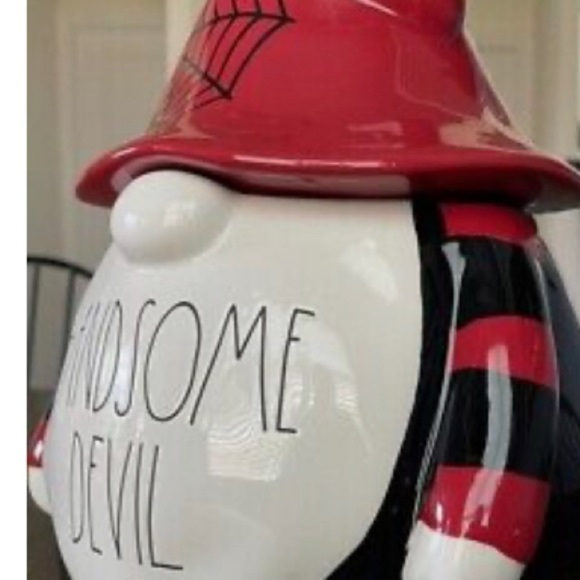 🎉 Hosts Pick 🎉 New Rae Dunn Handsome Devil Gnome Canister - Picture 3 of 5